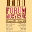 101. Forum Muzyczne już 19 marca